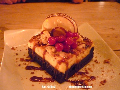 Bar galleta, cheesscake brownie with cookie ice cream, blog kim montero life