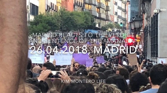 The Manada verdict protests 26.04.2018 Madrid.